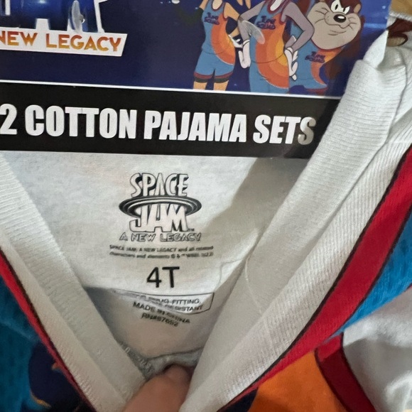 NWT Space Jam Toddler Boy 4 Piece Pajama Set Size: 4T - Picture 6 of 7